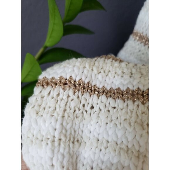 LOFT‎ Cardigan Shimmer Stripe Open Women Size XS knit Oversized NWOT - Picture 7 of 13